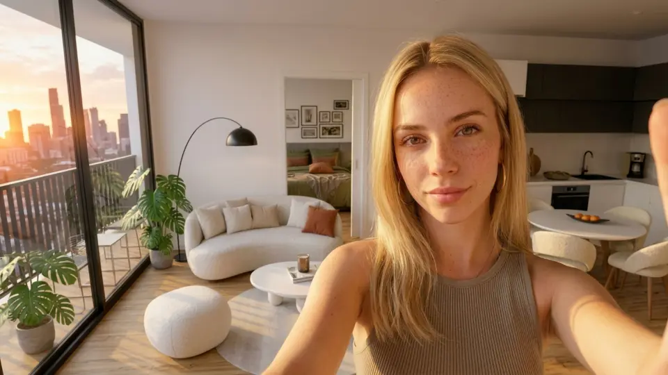 Influencer IA en Amenities, servicio de renders de Rendium