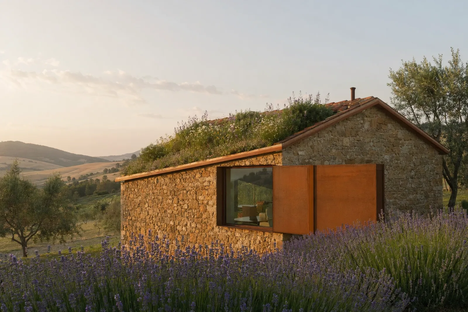 Casa toscana, render fotorrealista de Rendium