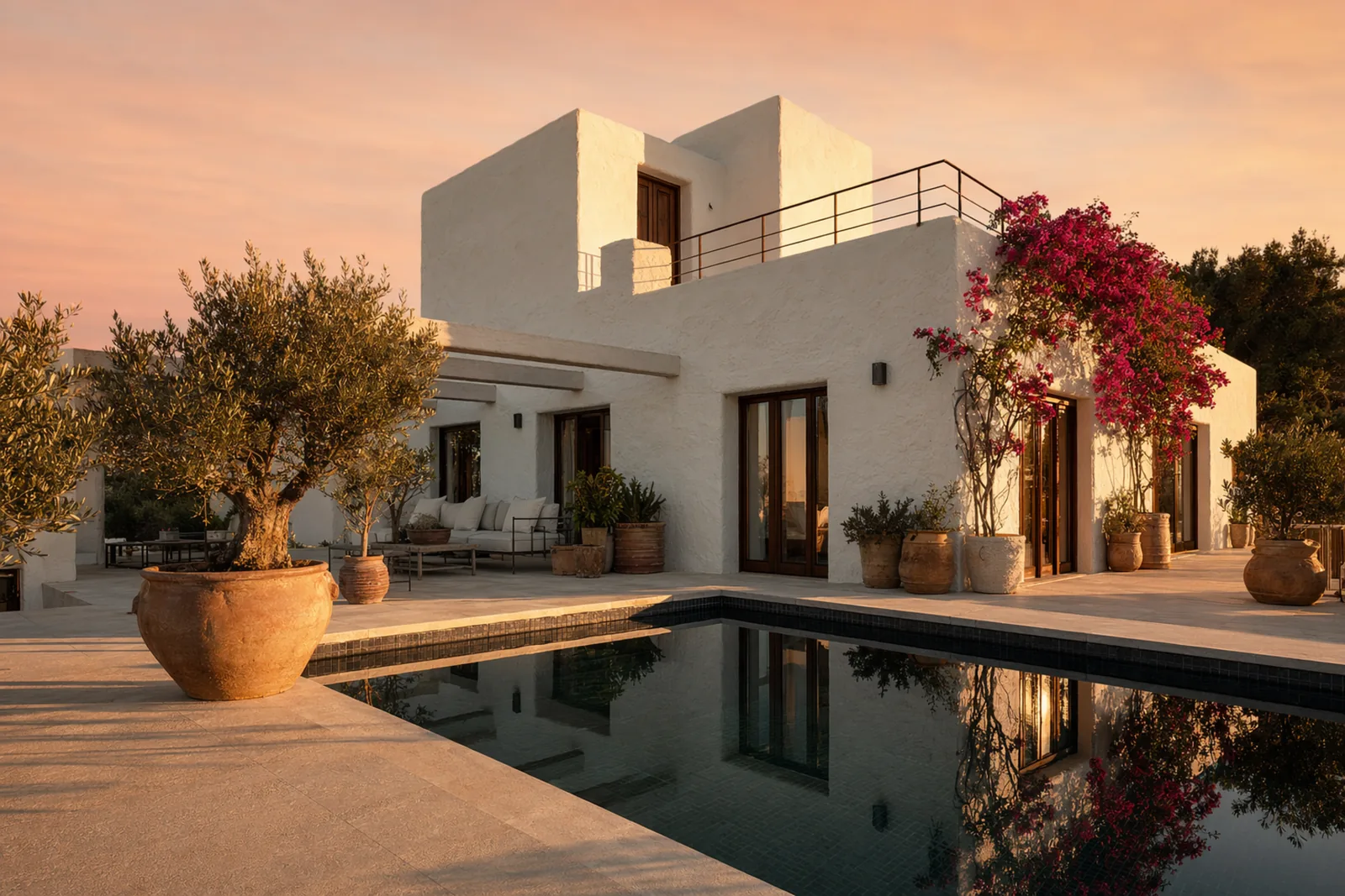 Villa Ibiza, render fotorrealista de Rendium